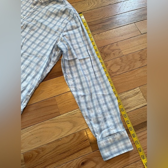Faherty Button Down Shirt Men’s Size XXL Plaid Blue White Preppy Long Sleeve - Picture 10 of 12